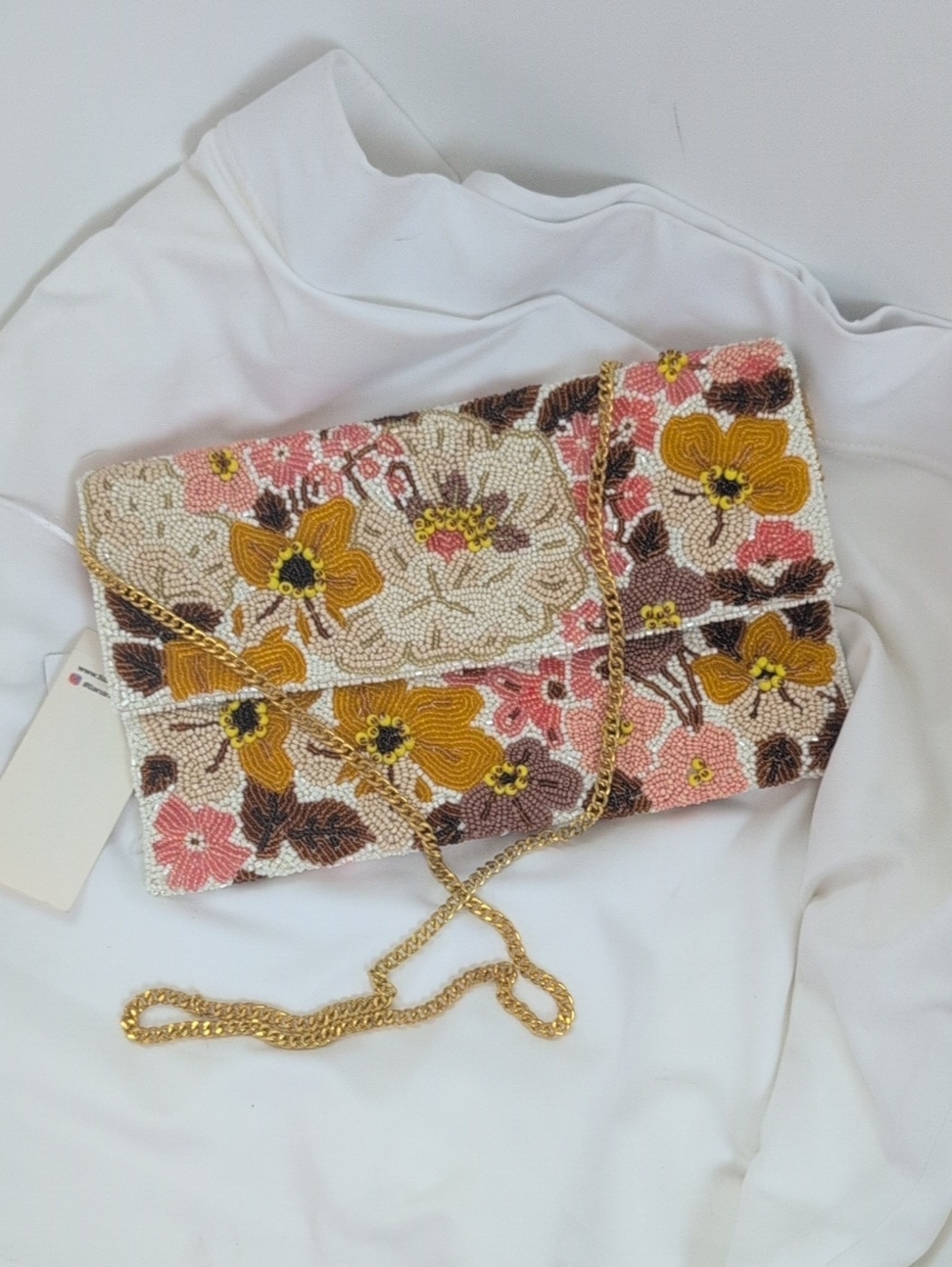 Tiana New York Beaded Crossbody Bag Brand New With Tags Autumn Palette